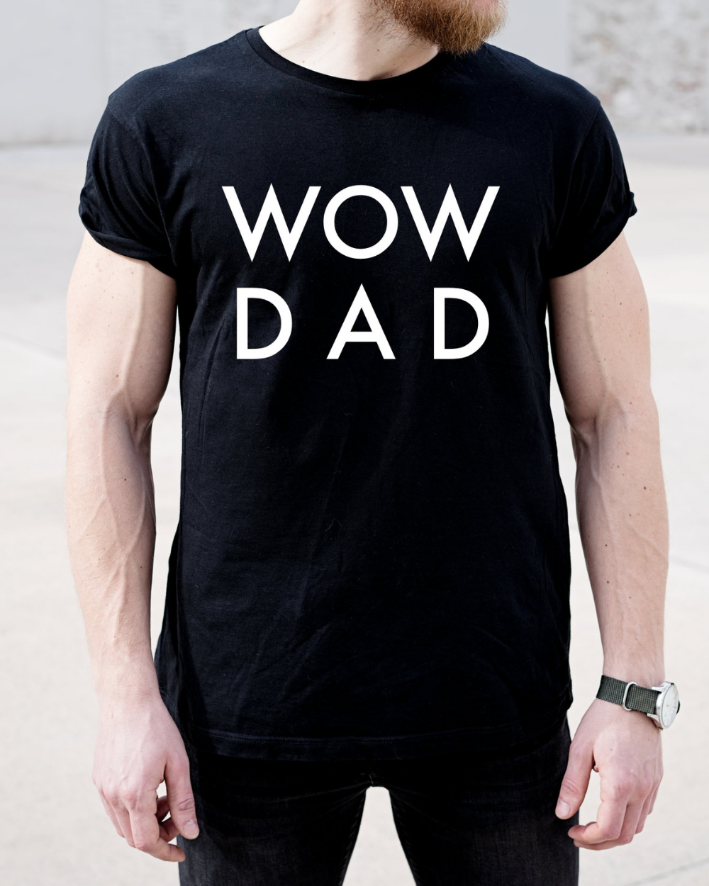 Tricou WoW DaD black&white