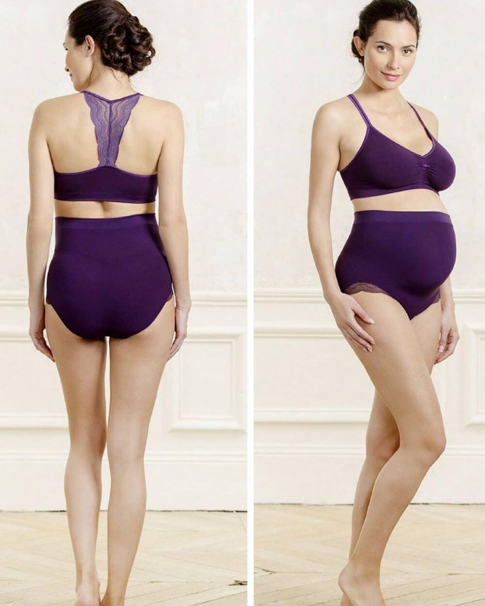 Chiloți pentru gravide Serenity mov