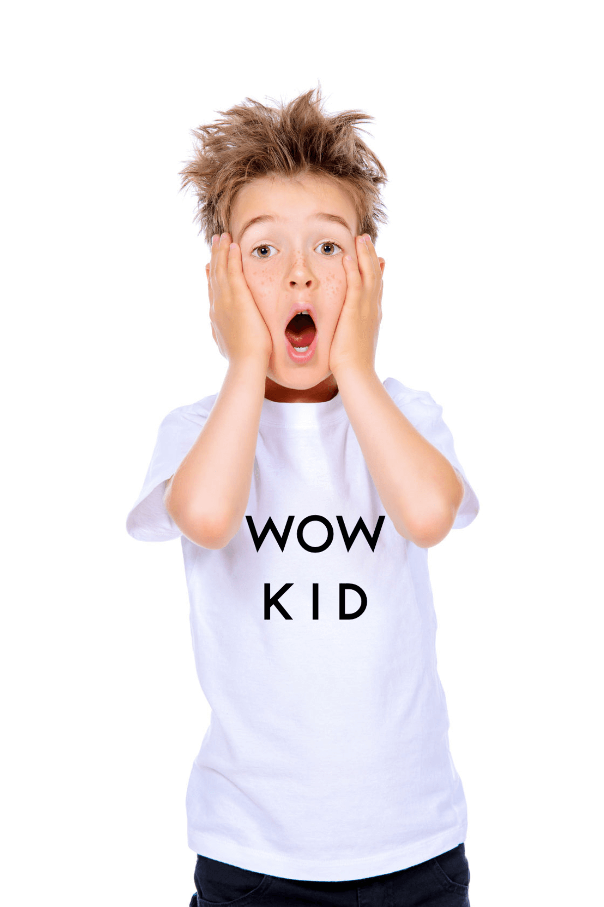 tricou wow kid alb