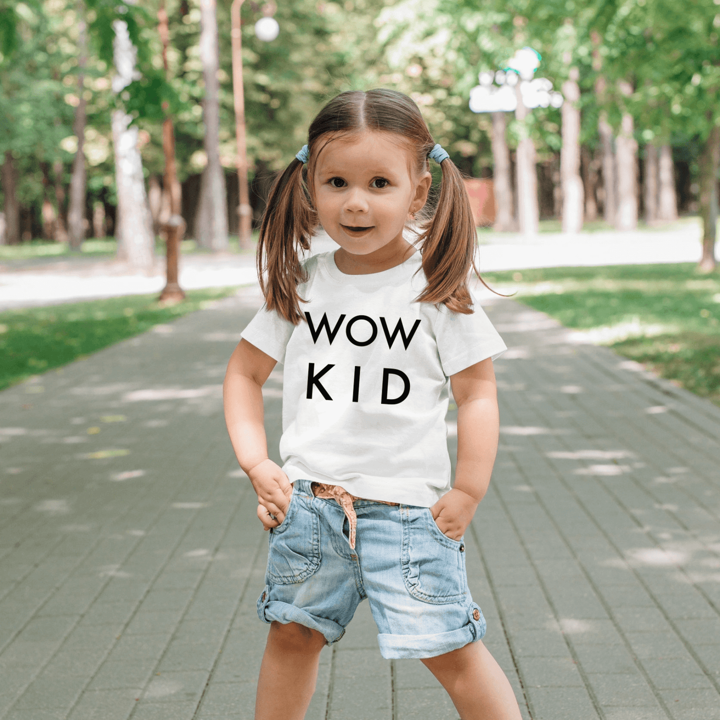tricou wow kid alb