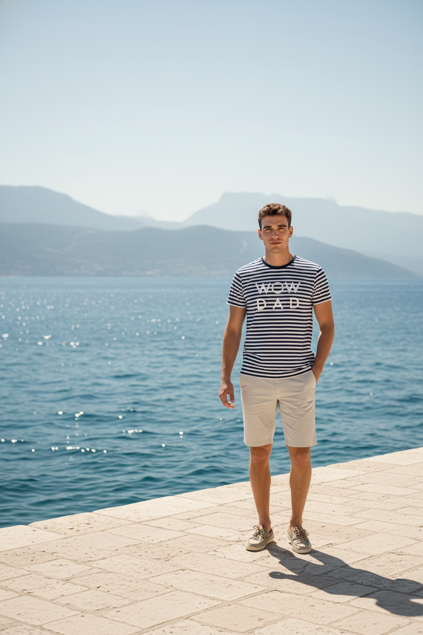 WoW DaD Stripes T-Shirt