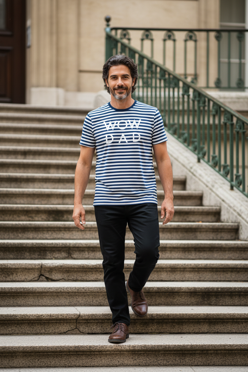 WoW DaD Stripes T-Shirt