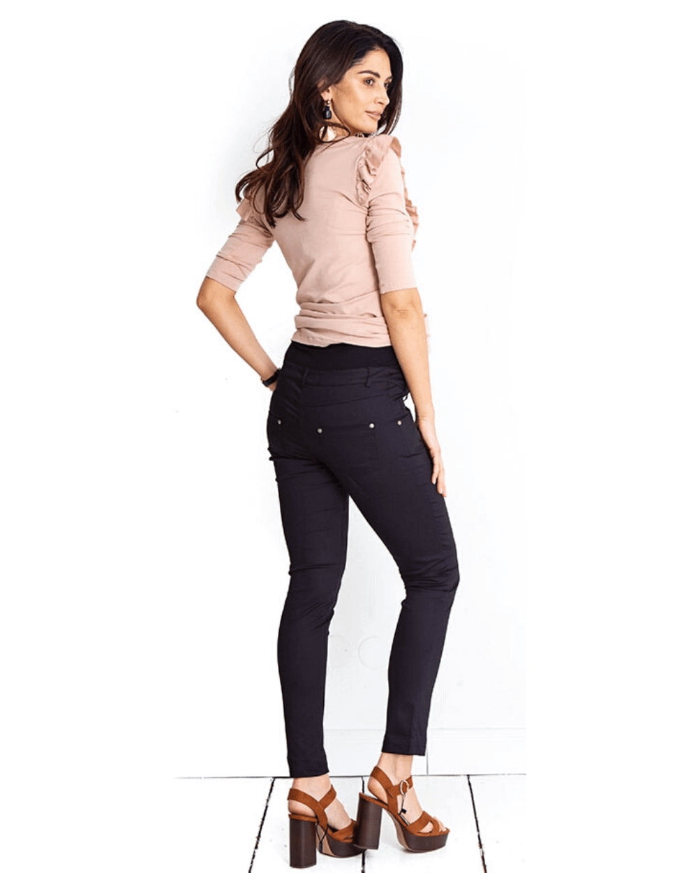 Pantaloni Candy negru gravide