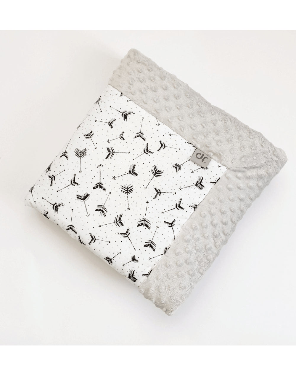Păturică Minky Arrow&Grey cu 2 fețe