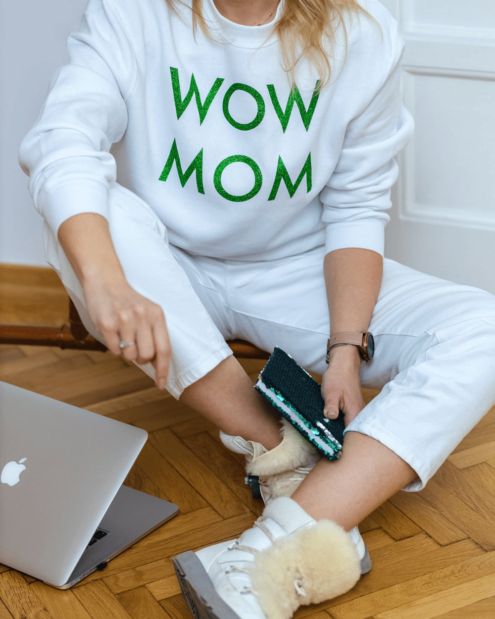 Bluză WoW MoM Glitter Verde
