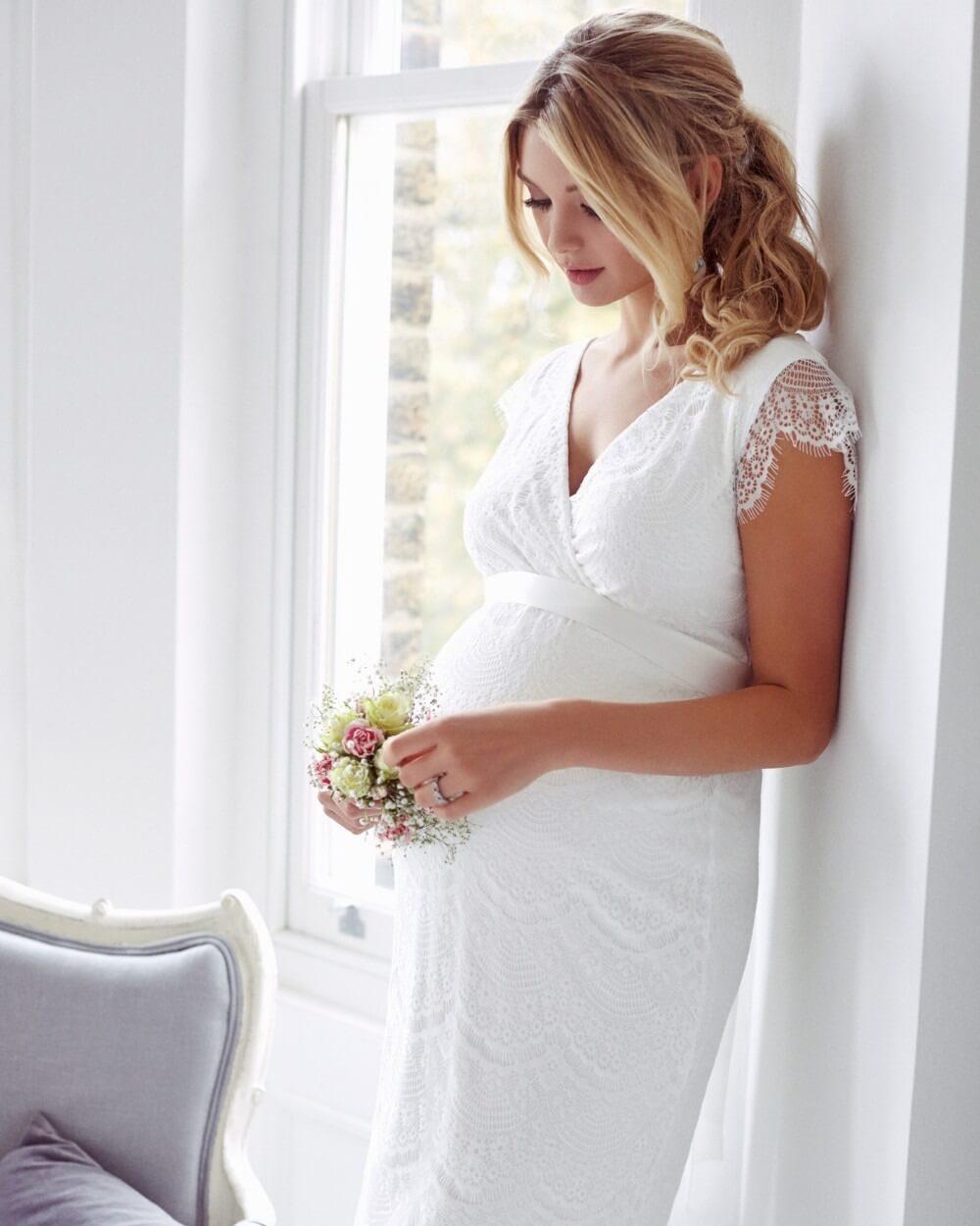 Rochie Imogen Ivory gravide cununie civilă