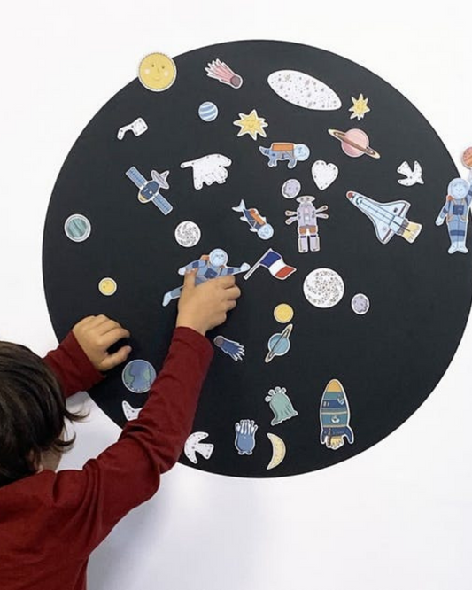 Set 49 piese magnetice Space