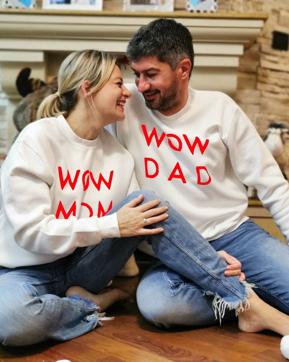 Bluză WoW MoM® Alb Roșu