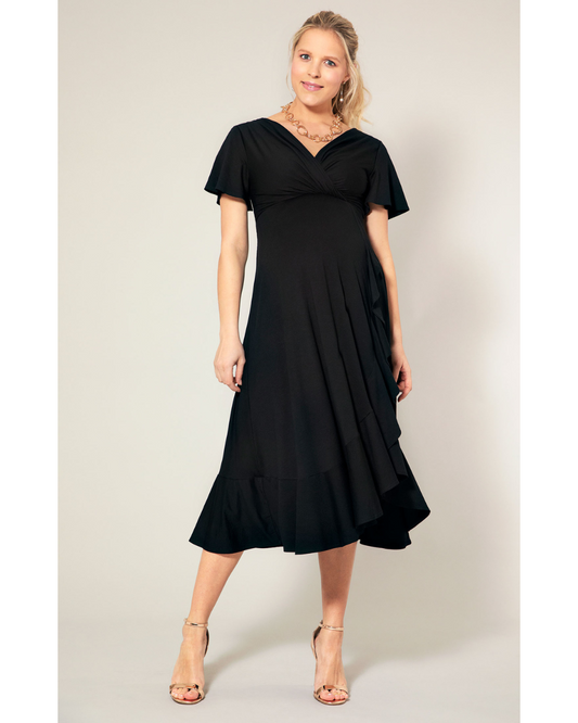 Rochie Waterfall Black