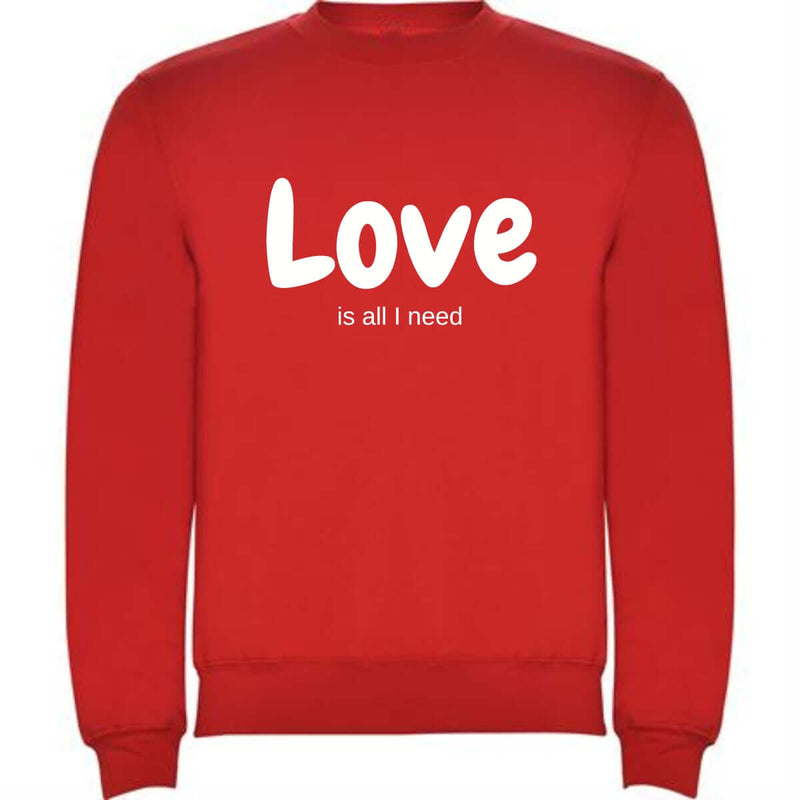 Red Kids Hoodie Love is all I need