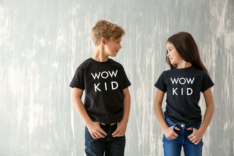 tricou wow kid negru