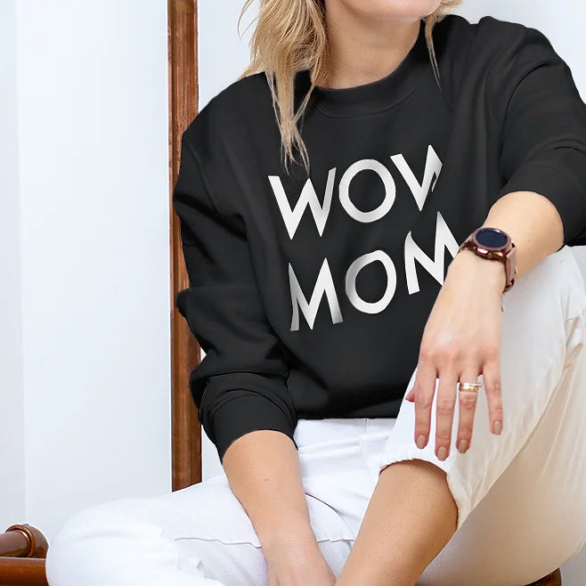 WOW MOM® Black&white hoodie