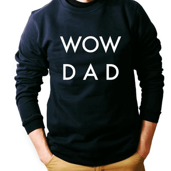 bluza wow dad black white