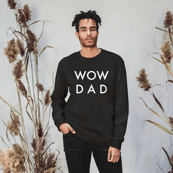 bluza wow dad black white