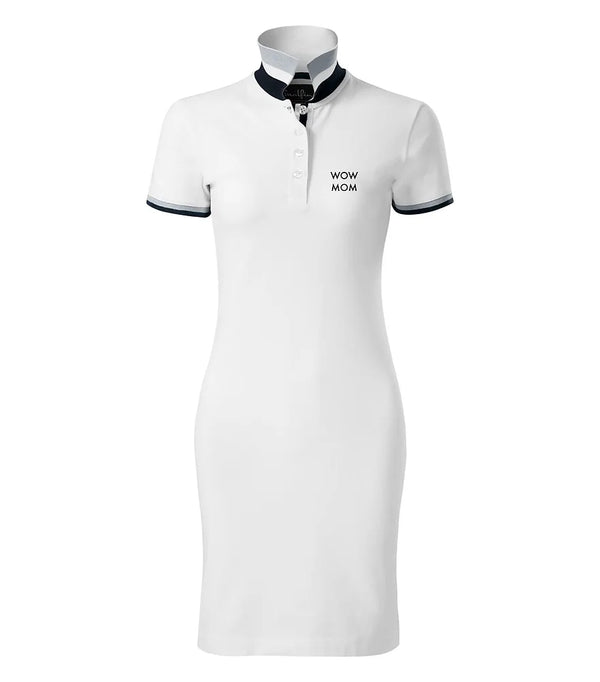 WoW MoM® White Polo Dress