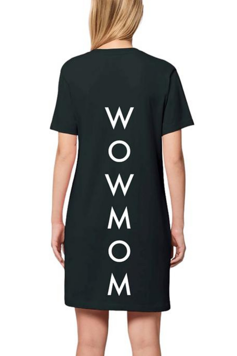 rochie tricou wow mom negru