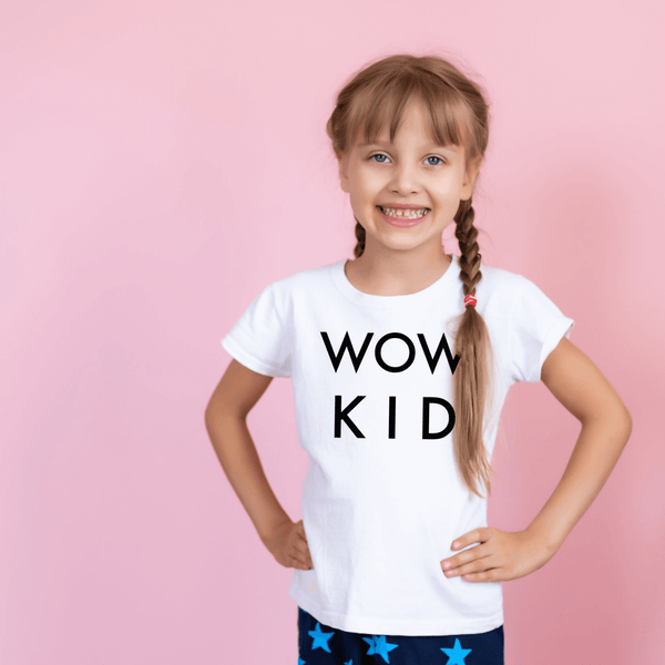 tricou wow kid alb